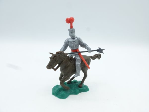 Crescent Knight riding with spear in front of the body