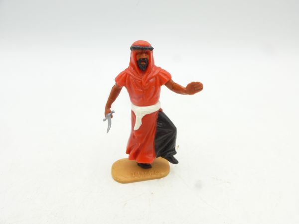 Timpo Toys Arab on foot with scimitar, red