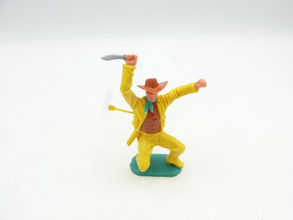 Timpo Toys Cowboy 2nd version crouching, hit by arrow