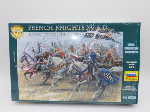 Zvezda 1:72 French Knights XV AD, No. 8036 - orig. packaging, shrink wrapped