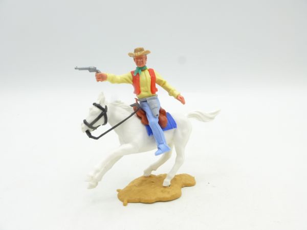 Timpo Toys Cowboy 3. Version reitend, Pistole schießend