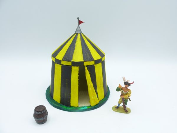 MT-Figur Lansquenet tent, yellow, closed, for 4 cm figures