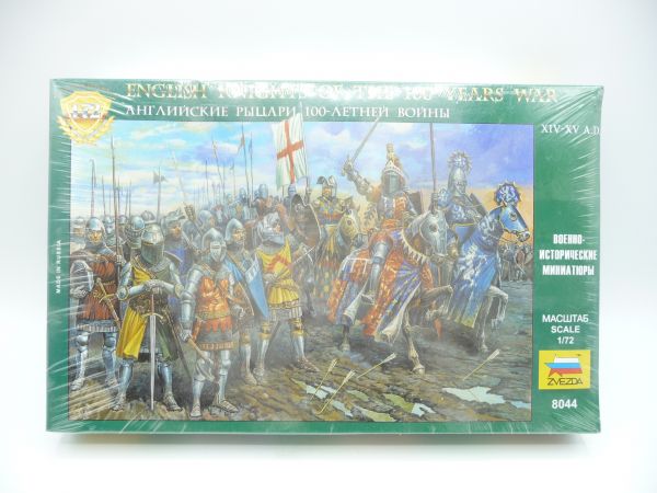 Zvezda 1:72 English Knights of the 100 Years War, No. 8044 - orig. packaging, shrink-wrapped