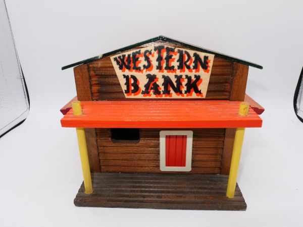 Western bank - great wooden house for 5.4-7 cm figures