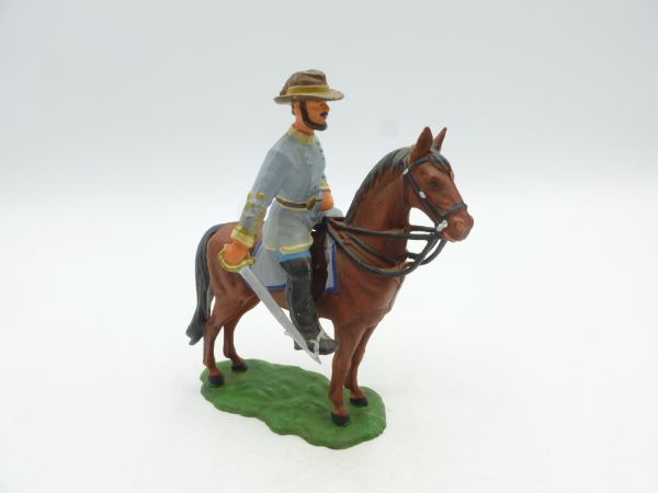 Elastolin 7 cm Südstaaten: Offizier zu Pferd, Nr. 9185