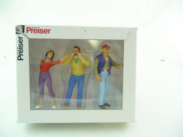 Preiser 7 cm Trucker + hitchhiker, No. 57004 (1:25) - orig. packing, unused