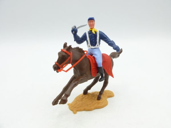 Timpo Toys Nordstaatler 2. Version zu Pferd, Säbel von oben schlagend