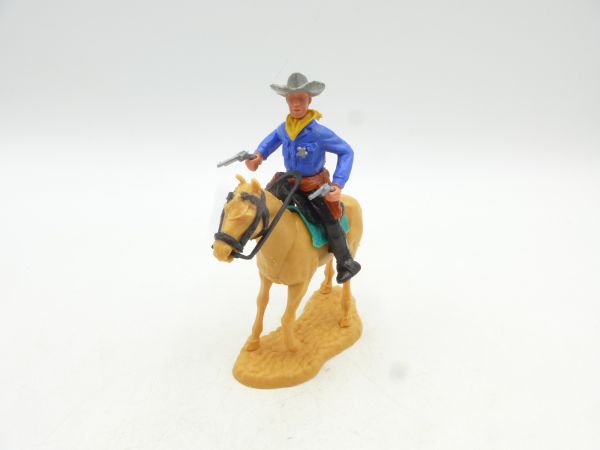 Timpo Toys Sheriff 2. Version reitend mit 2 Pistolen - seltenes Pferd