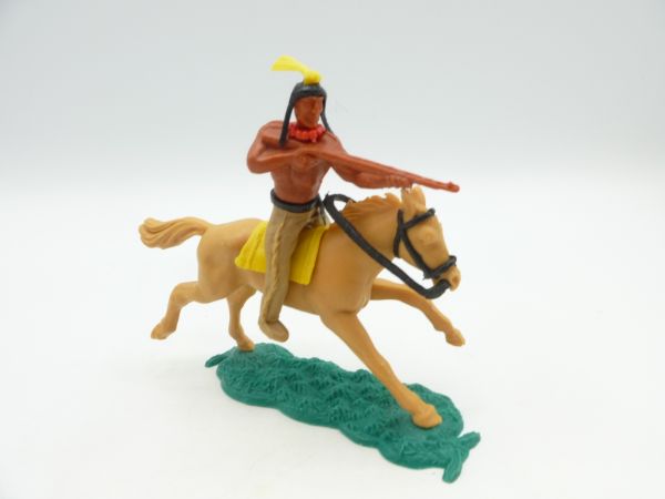Timpo Toys Indian 2nd version riding, firing rifle