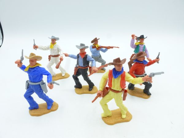 Timpo Toys Nice set of Cowboys 2nd version (7 figures)