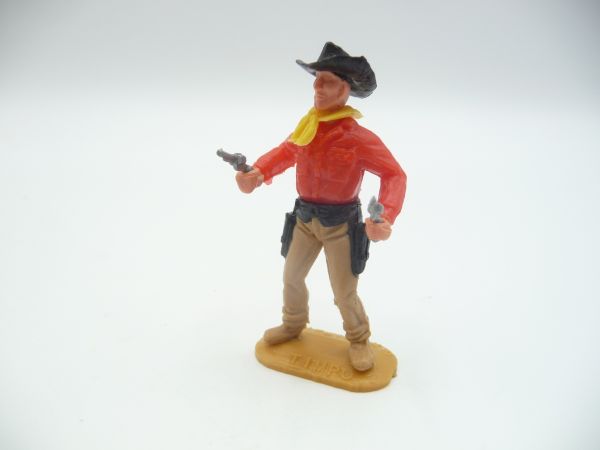 Timpo Toys Cowboy 2. Version stehend mit 2 Pistolen - ladenneu