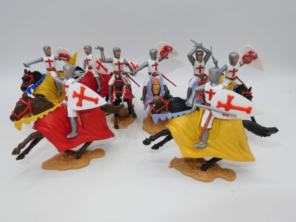 Timpo Toys Crusader 2nd version on horseback (8 figures) - great set