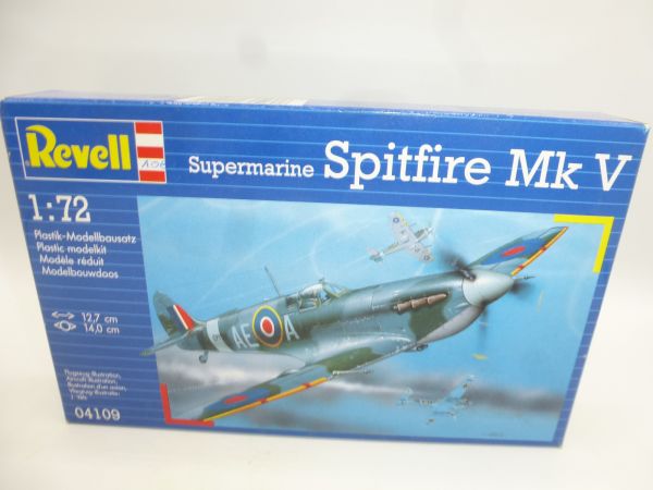 Revell 1:72 Supermarine Spitfire Mk V, No. 04109 - orig. packaging, on cast