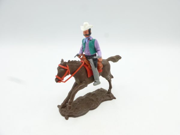 Timpo Toys Cowboy 3rd version riding with 2 pistols