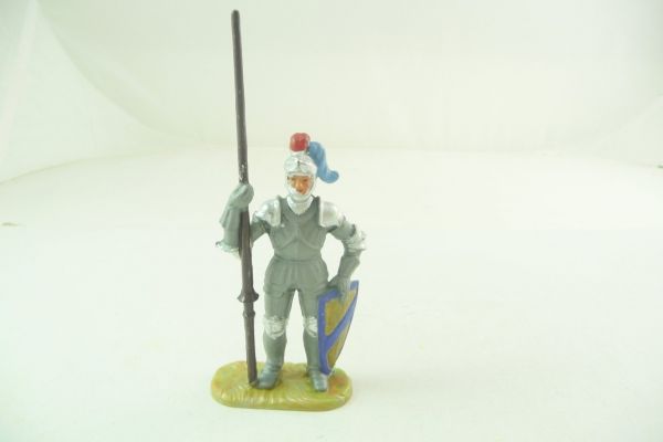 Elastolin 7 cm Knight standing with lance, No. 8937 - early figure