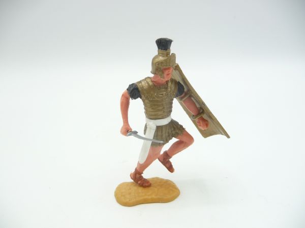 Timpo Toys Römer laufend, schwarz mit Kurzschwert - Schlaufen ok