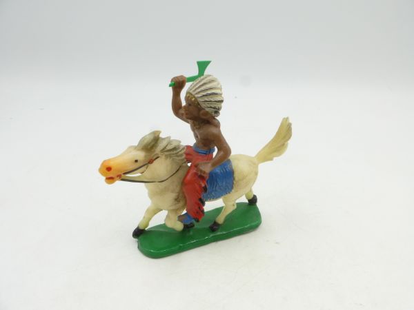 Indian riding, throwing tomahawk