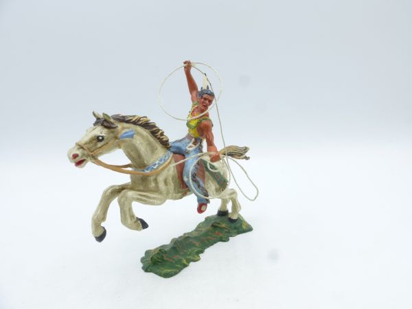 Elastolin 7 cm Indian riding with lasso, No. 6846, painting 2