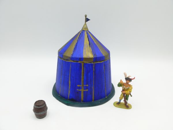 MT-Figur Lansquenet tent, blue, closed, for 4 cm figures