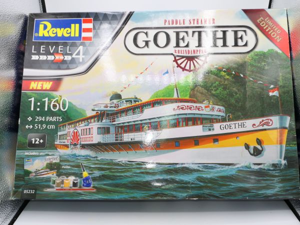 Revell 1:160 Paddle Steamer "Goethe" Rhine steamer, No. 5232 - orig. packaging