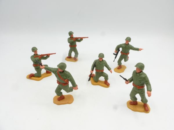 Timpo Toys Satz amerikanische Soldaten (6 Figuren)