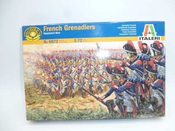 Italeri 1:72 French Grenadiers (Nap. Wars), No. 6072 - orig. packaging, on cast