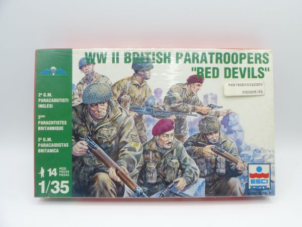 Esci 1:32 WW II British Paratroopers "Red Devils", No. 5510 - orig. packaging, shrink wrapped