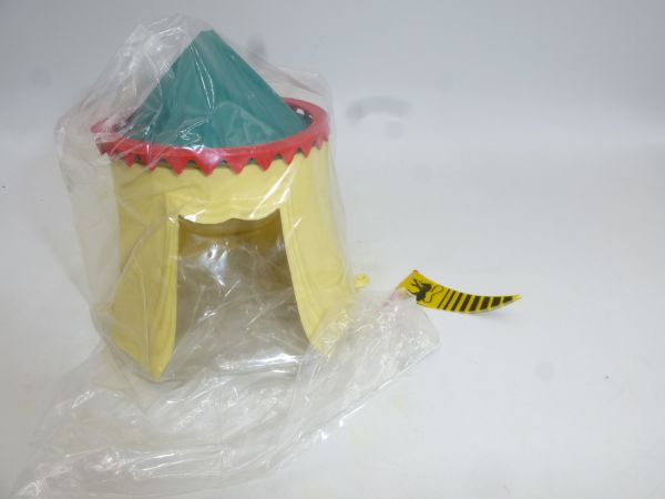 Cherilea Knight's tent yellow, green roof, red border (similar to Timpo Toys)
