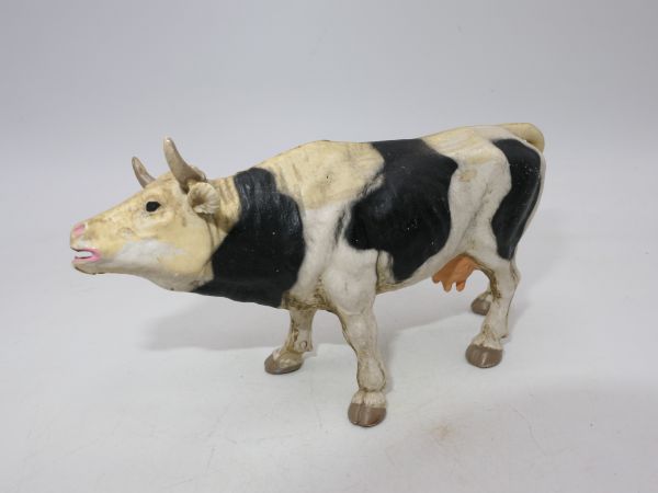 Elastolin Kuh brüllend, schwarz/weiß, Nr. 3804