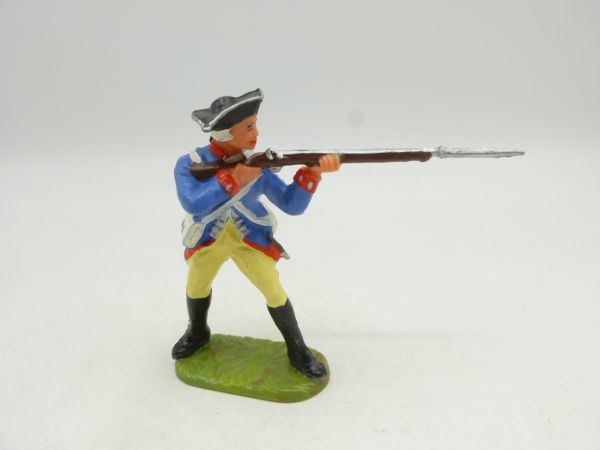 Elastolin 7 cm Prussia: Soldier standing shooting, No. 9165