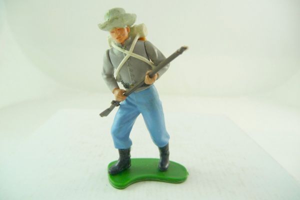 Britains Swoppets Confederate Army soldier, officer going ahead with rifle