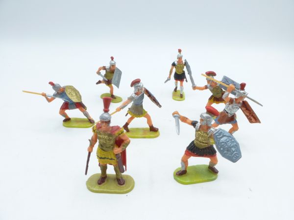 Elastolin 4 cm Gruppe Römische Soldaten (8 Figuren)