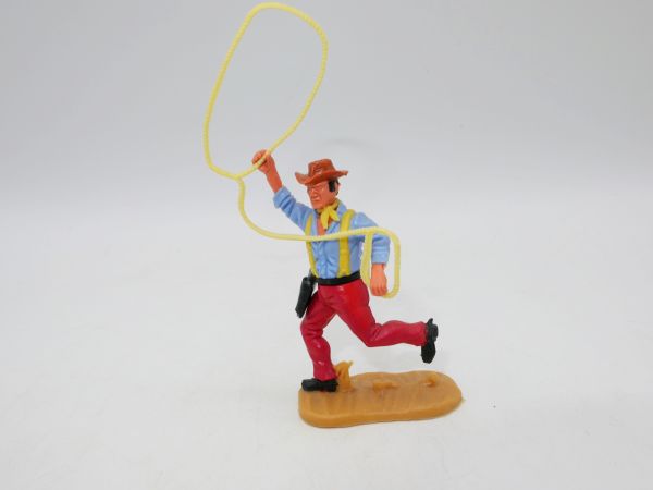 Timpo Toys Cowboy 4th version running with lasso