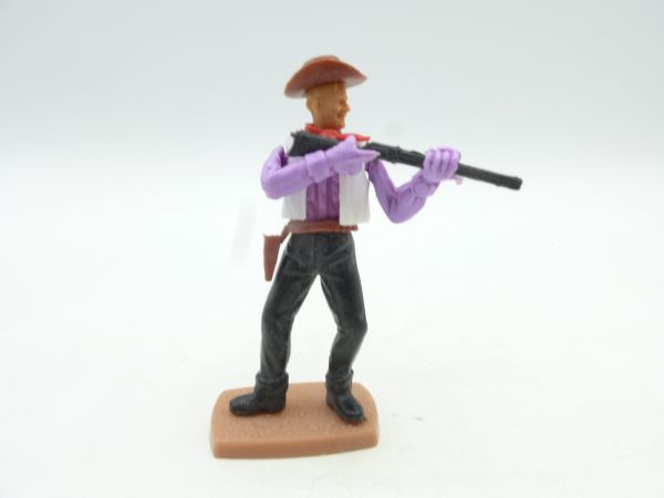 Plasty Cowboy standing shooting - rare loose rifle