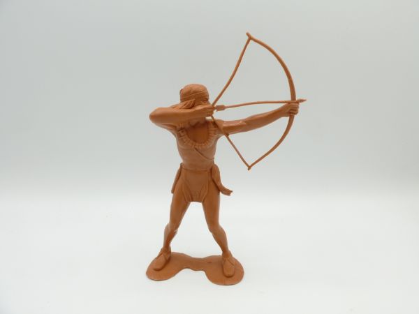 Indianer stehend mit Bogen, ähnlich Marx (14 cm Größe) - Feder fehlt