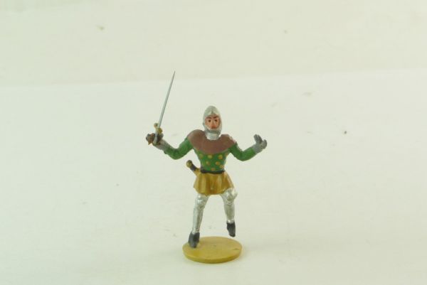 Merten Knight with sword, standing on one leg, No. 1221
