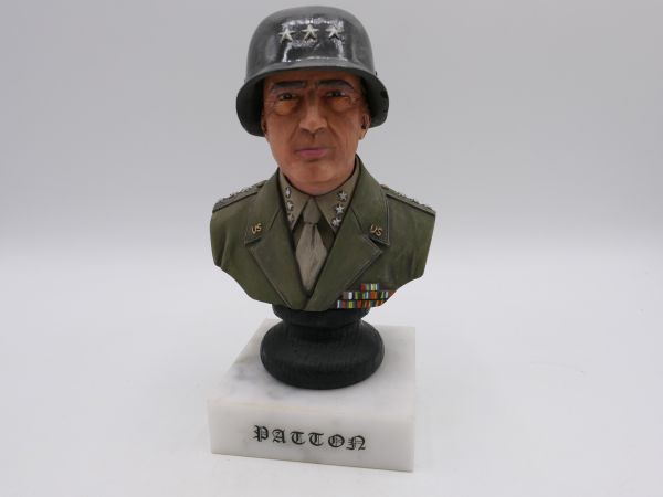 US Army General George S. Patton als Büste, Gesamthöhe ca. 14 cm