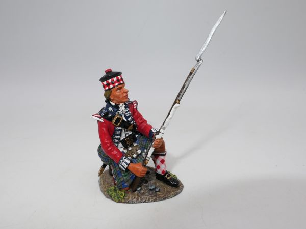 King & Country 1776: 42nd Highlander kneeling Ready, BR030