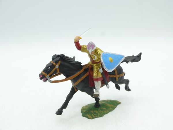 Preiser 4 cm Norman with sword on horseback, No. 8874 - great figure