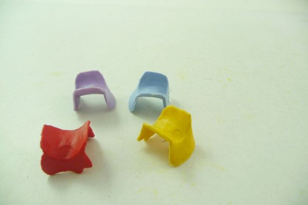 Timpo Toys 4 kleine Sättel für Ritter
