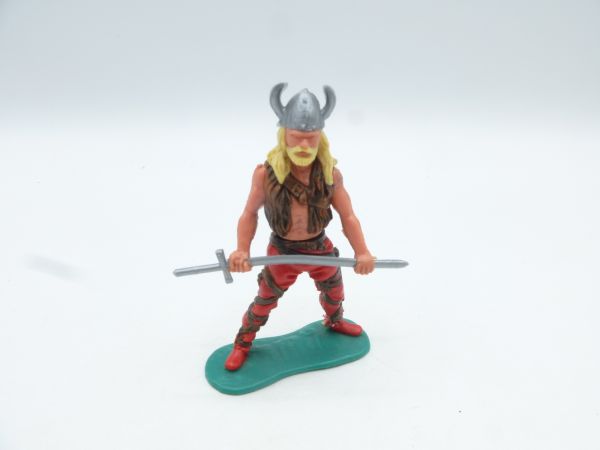 Timpo Toys Viking Chief standing, longsword in front of body