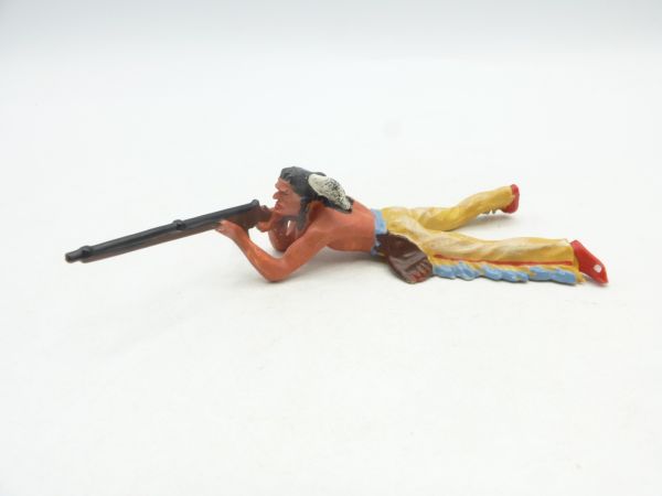 Elastolin 7 cm Indianer liegend schießend, Nr. 6842, Bem. 2