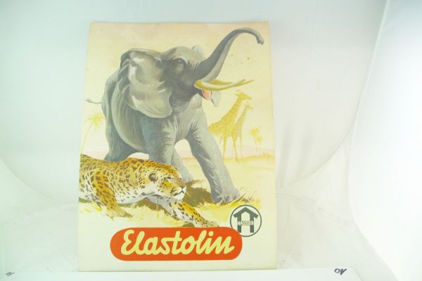 Elastolin Bild / Hintergrundbild aus Pappe für Vitrinen oder Dioramen