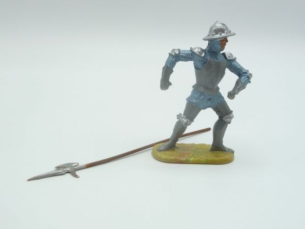 Elastolin 7 cm (damaged) Knight with spear - damage see photos