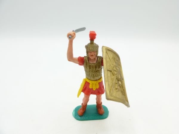 Timpo Toys Römer stehend, rot, Schwert von oben schlagend