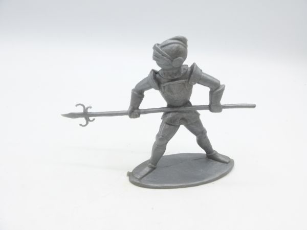 Domplast Manurba Knight standing attacking with spear - unpainted