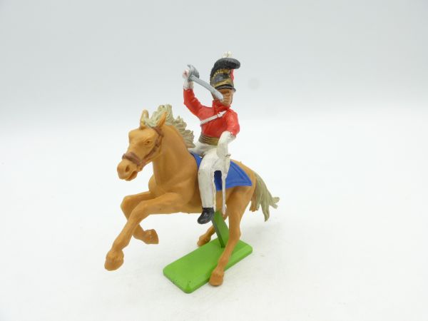 Britains Deetail Waterloo soldier on horseback, thrusting sabre from above
