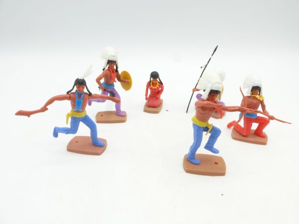Plasty Group of Indians / Squaws (6 figures)