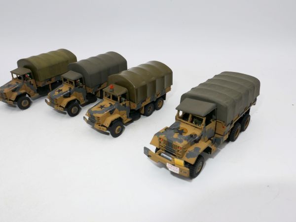 Roco Minitanks 4 trucks - assembled + painted