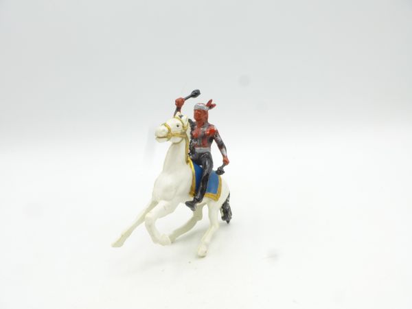 Heimo Indian on horseback with torches